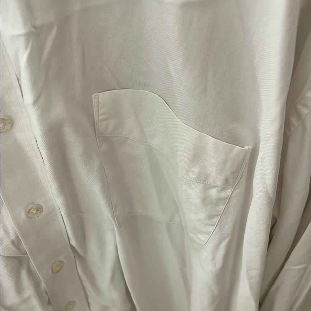 White Dress Cotton Shirt Classic Formal Wear sz20 - Picture 3 of 6